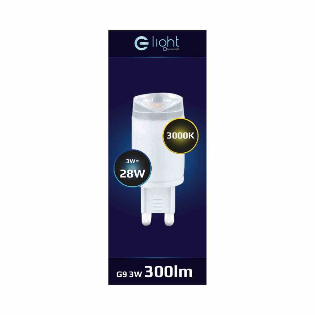 Lampadina LED G9 3W 3000K 300lm Eko-Light EKZA1326