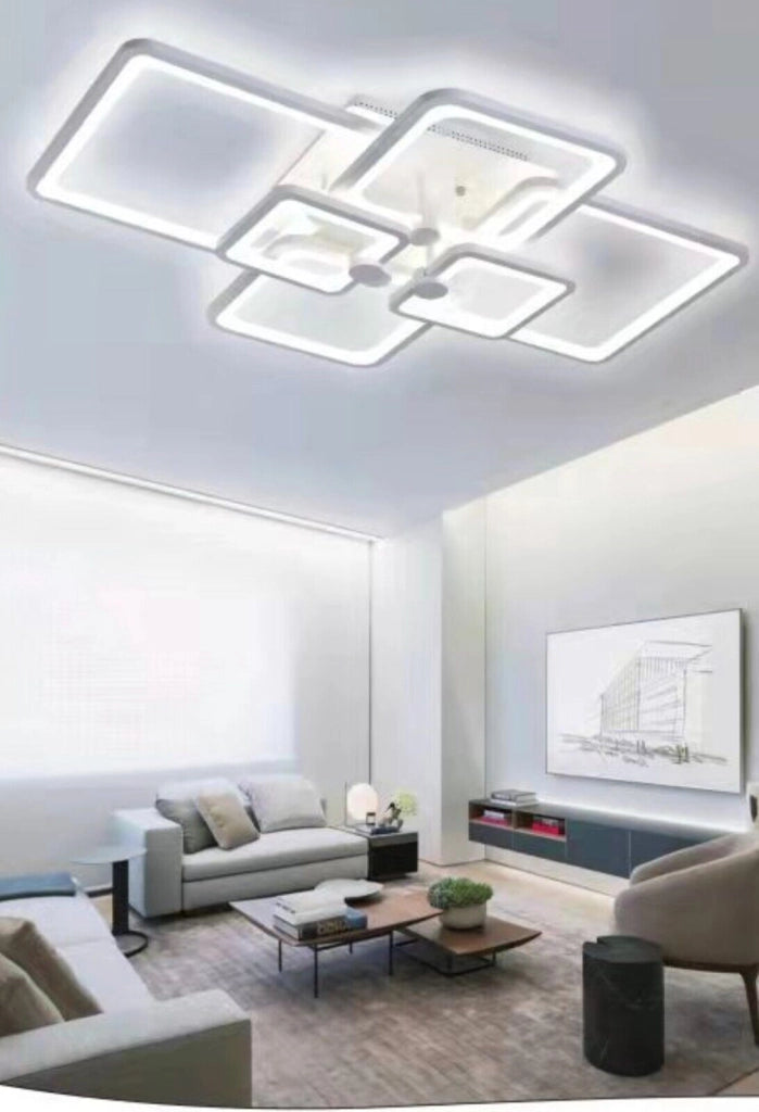 Lampadario Plafoniera Illuminazione a Led Stile Moderno da 70W Luce Per Soffitto Luce Calda 3000k