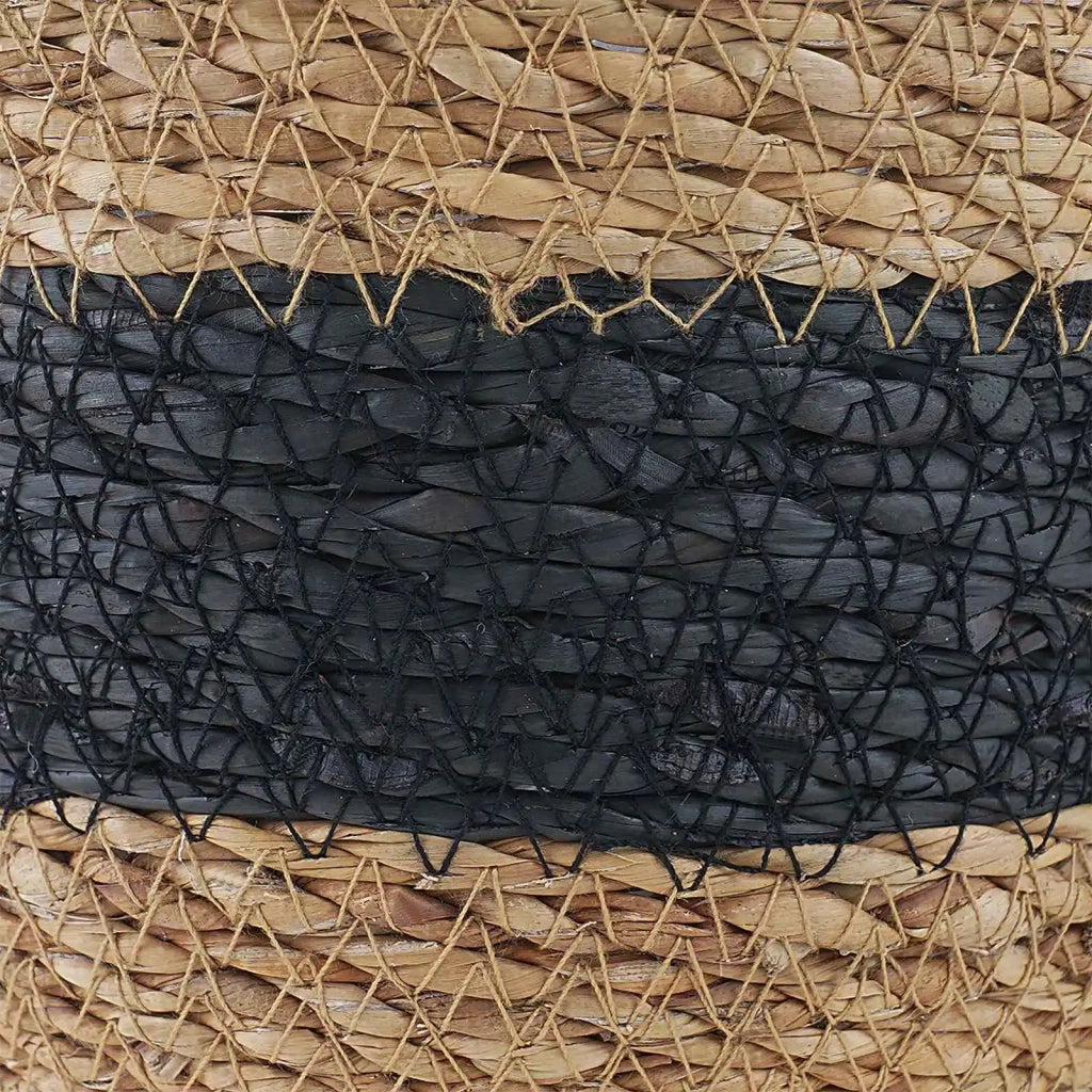 Cesti per piante in erba marina 3 pz Naturale e Nero CFW4971541