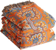 Bedsprei 200x230 cm, Doppia Boho Coperta, Coperta di cotone con frange, Disegno di coperta intrecciato accogliente, Coperta per divano o fauteuil, Coperta reversibile per TV o divano, Ster 200x230 cm