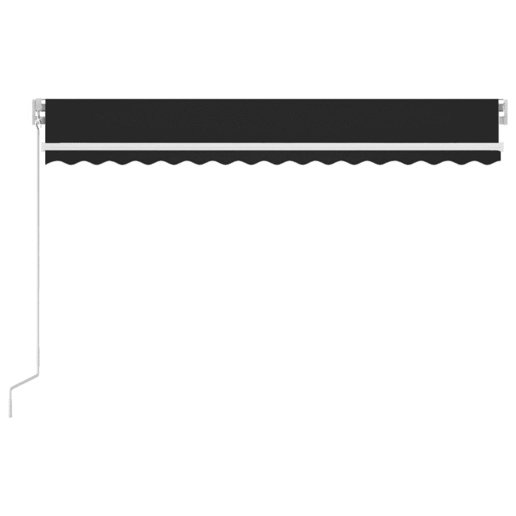 Tenda da Sole Retrattile Manuale con LED 400x300 cm Antracite cod mxl 62057