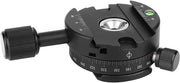 Stativa a 360 gradi con livella per clip Arca Swiss con struttura in alluminio