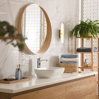 Applique Moderna Morsetto Acciaio Oro Vetro Bianco Led 19W 3000K