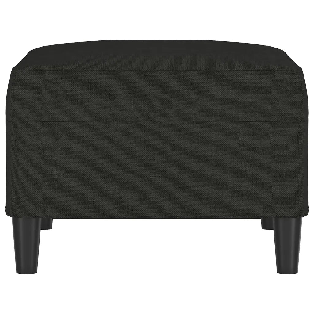 Poggiapiedi Nero 70x55x41 cm in Tessuto 349307