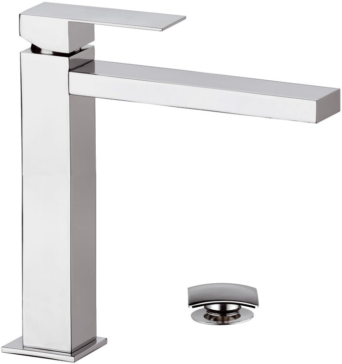 Rubinetto monocomando alto per lavabo design moderno remer q design