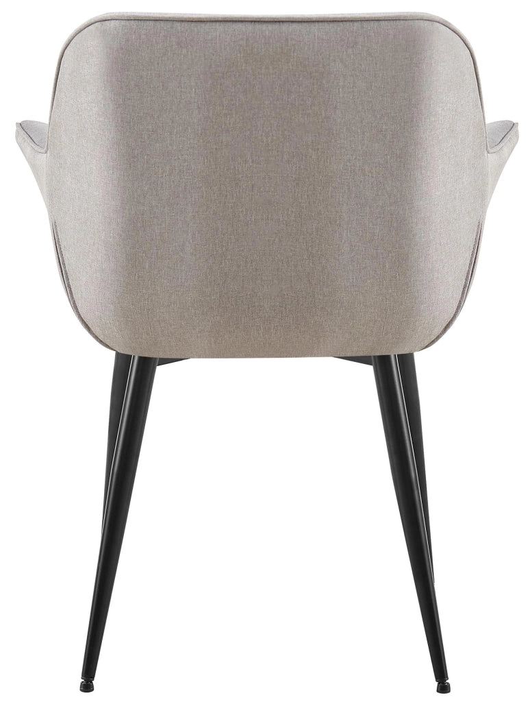 Sedia da pranzo Roseville grigio,Tessuto