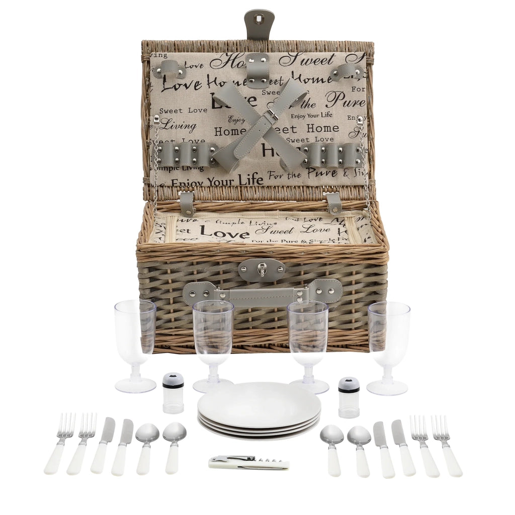 Cestino da picnic grigio per 4 persone 03_0010214