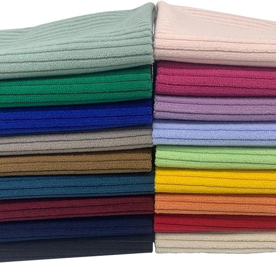 18 pezzi di stoffa corduroy 28 x 30 cm - tessuti per rivestimento stoffe per patchwork stoffe decorative - per cucire - fai da te artigianato arti decorative.