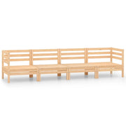 Set Divani da Giardino 4 pz | Set Salotto da Giardino in Legno Massello di Pino