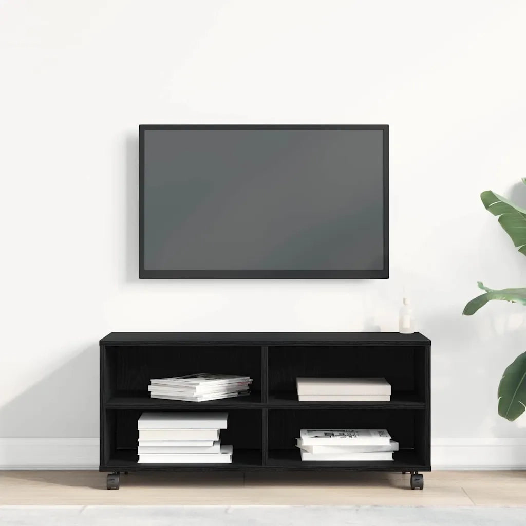 Mobile TV Nero 90 x 35 x 40.5 cm Legno multistrato 861981