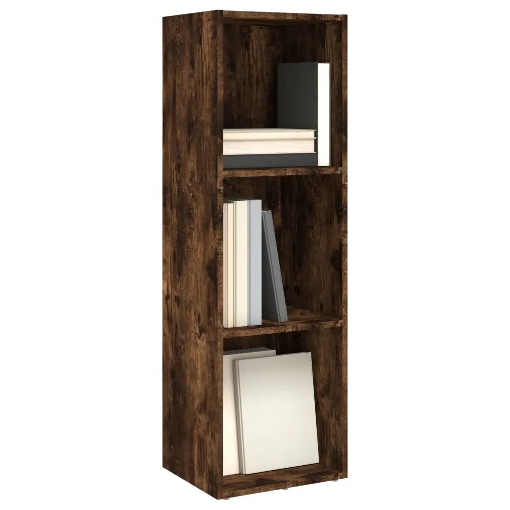Libreria-Mobile TV Rovere Fumo 36x30x114cm in Legno Multistrato