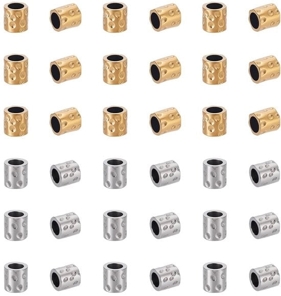 60 pezzi di catenelle in acciaio inossidabile - distanza di 5 mm per collane da gioielli
