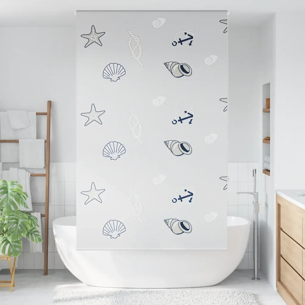vidaXL Tenda a Rullo Doccia 140x240 cm Larghezza Tessuto 136 cm
