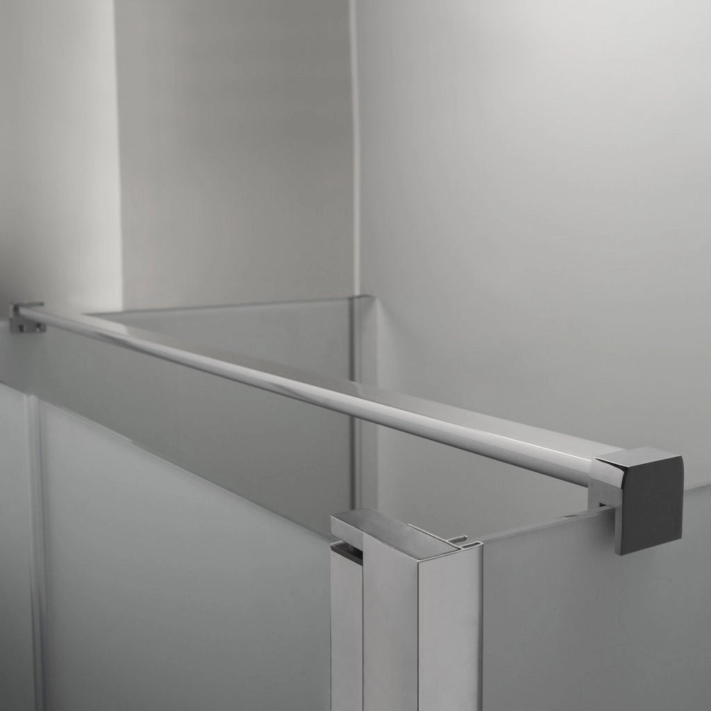 BOX DOCCIA ELITE TRE LATI 80x100x80 CM APERTURA SALOON OPACO