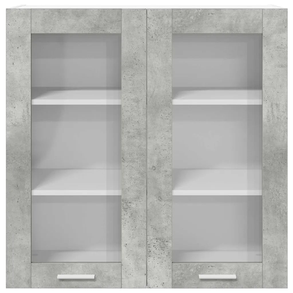 Armadio pensile con porta Grigio cemento 80 x 31 x 80 cm
