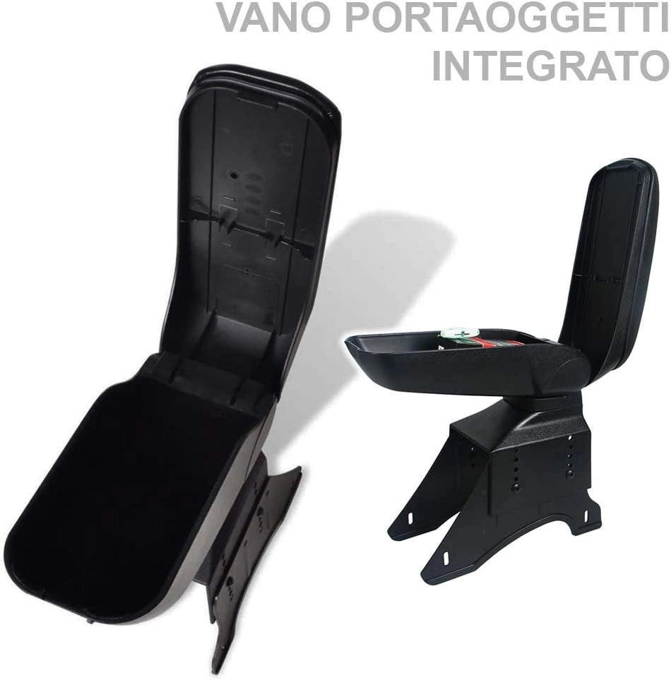 Bracciolo Auto Centrale Universale Poggia braccio con Portaoggetti Similpelle