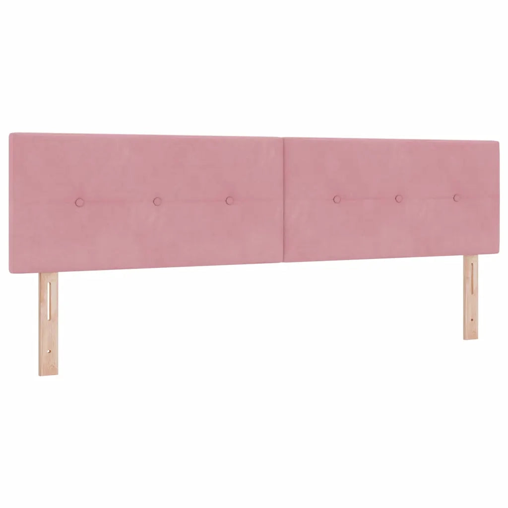 Letto a molle con testiera Rosa 180 x 200 cm Velluto 3340405