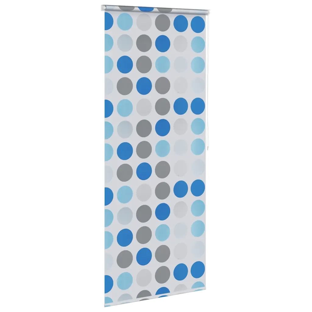 Tenda a Rullo per Doccia 80x240 cm con Motivo a Cerchi 142853
