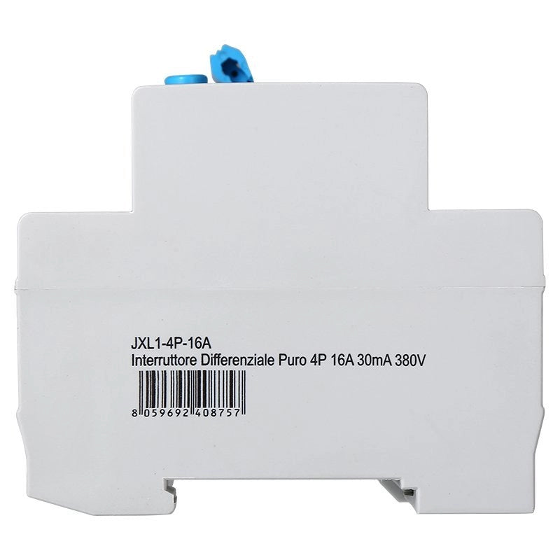 Interruttore Differenziale Puro 4P 16A 6kA 30mA 380V Salvavita Differenziale Occupa 4 Moduli DIN