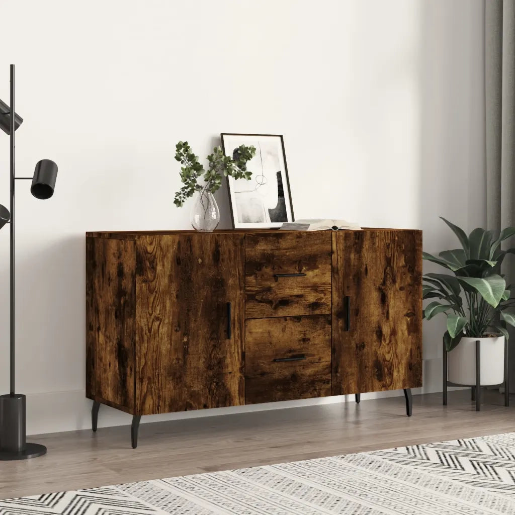 Credenza Rovere Fumo 100x36x60 cm in Legno Multistratocod mxl 80880