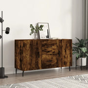 Credenza Rovere Fumo 100x36x60 cm in Legno Multistratocod mxl 80880