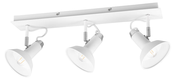 Plafoniera da Interno Attacco E14 in Metallo Bianco Opaco