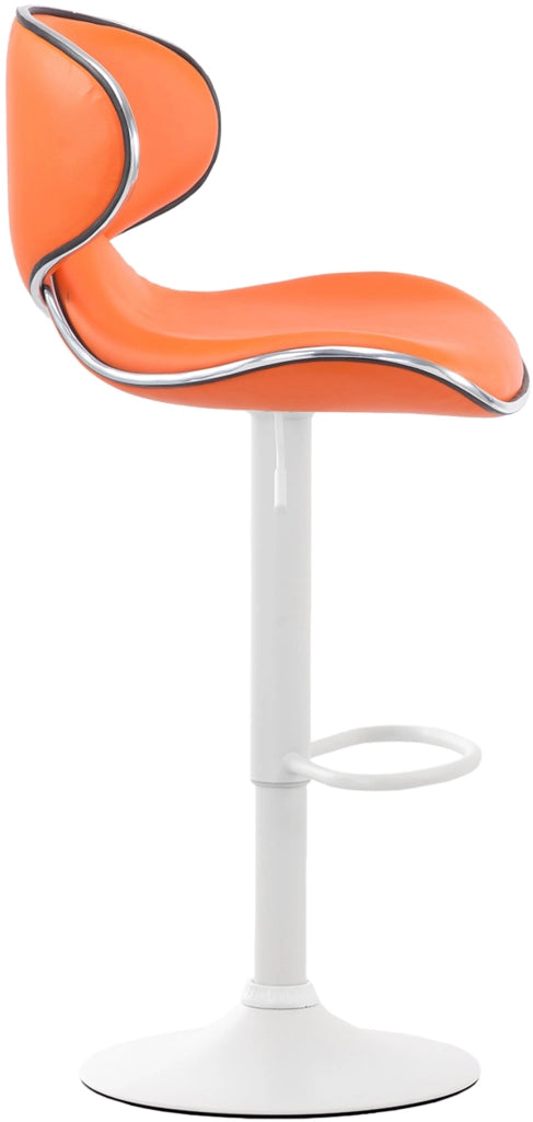 Set 2x Sgabelli LAS VEGAS V2 in similpelle arancione,bianco