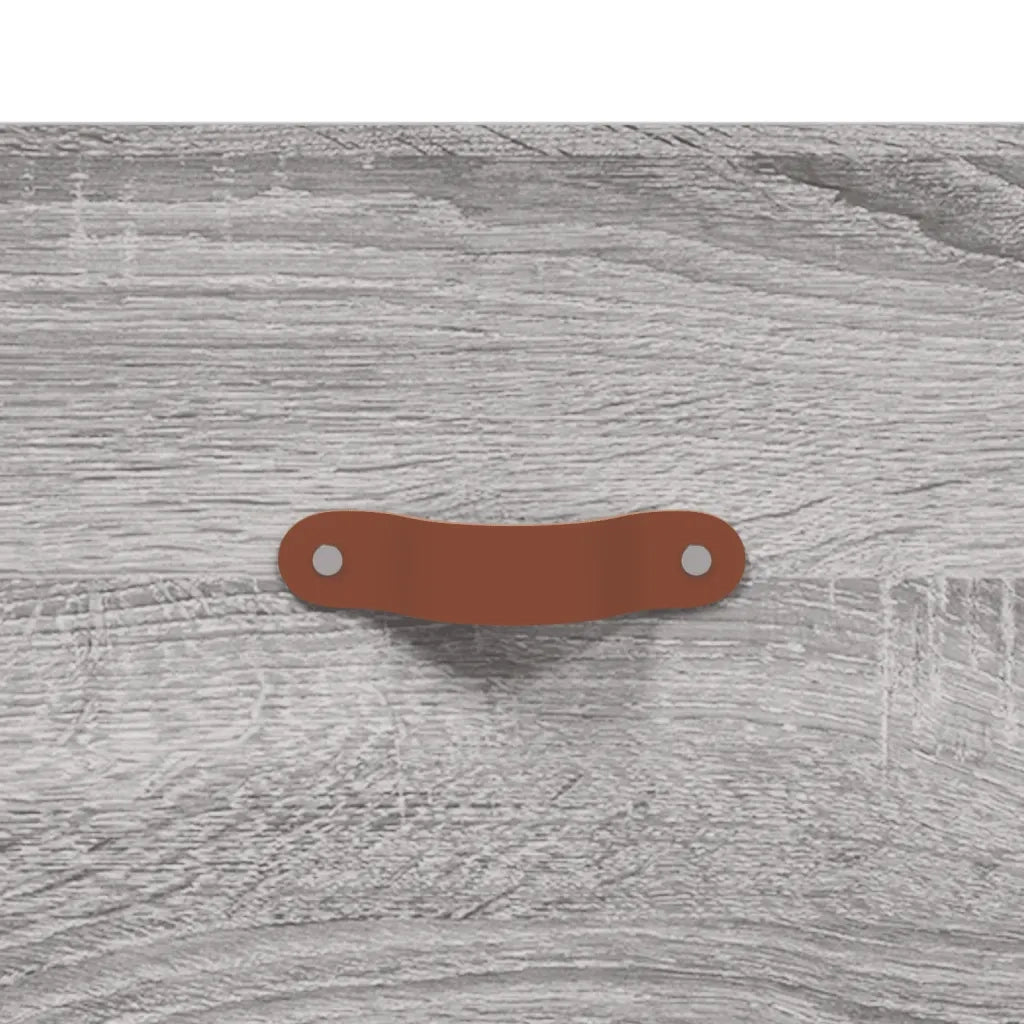 Comodino a Muro Grigio Sonoma 35x35x20 cm 829784