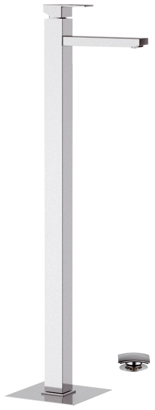 Rubinetto miscelatore da pavimento design quadrato remer qd18 - qdesign