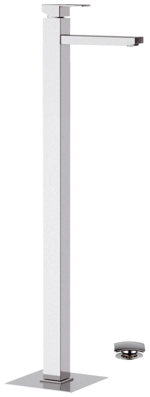 Rubinetto miscelatore da pavimento design quadrato remer qd18 - qdesign