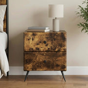 Armadio da Notte Rovere Fumo 43 x 34,5 x 47,5 cm 895455