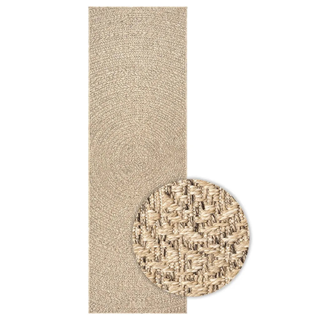 Tappeto del soggiorno | Tappeto ZIZUR 80x200 cm Aspetto Iuta per Interni ed Esterni