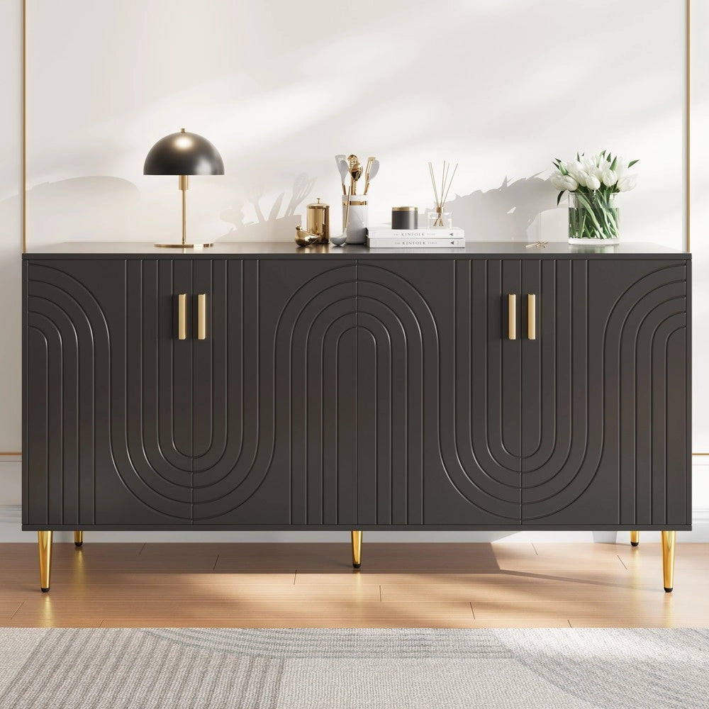 Consolle nero ¨C Minimal ¨C 152x40x75 cm