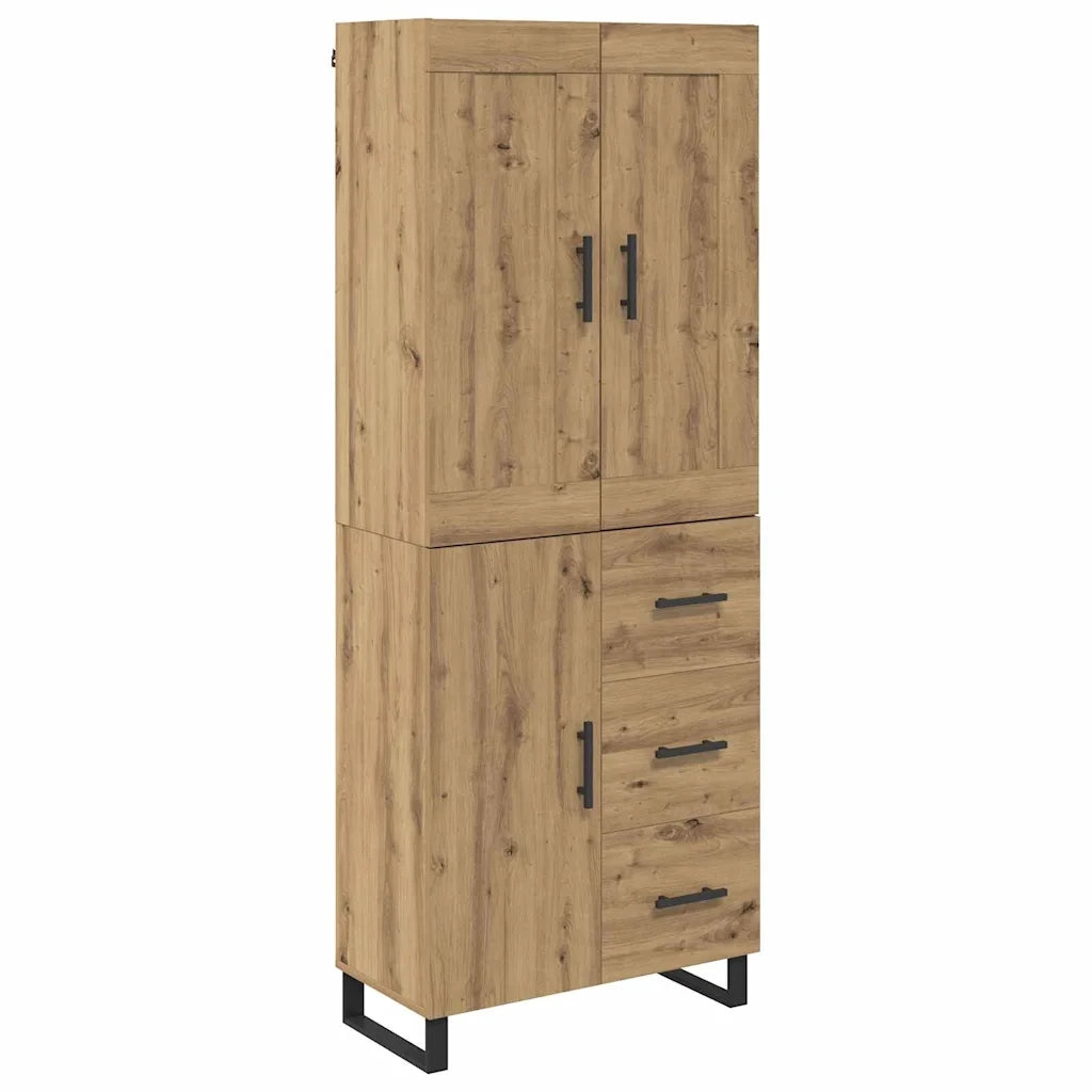 Credenza con cassetto Rovere artigianale 69,5 x 34 x 180 cm 3416055