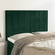 Testiera Verde Scuro 144x5x118/128 cm Velluto 3116383