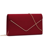 Clutch in Pelle per Donne Borsa da Festa con Spalla in Pelle Chiusa con Cinturino Elegante Borsa da Spalla in Pelle per Festa da Cena
