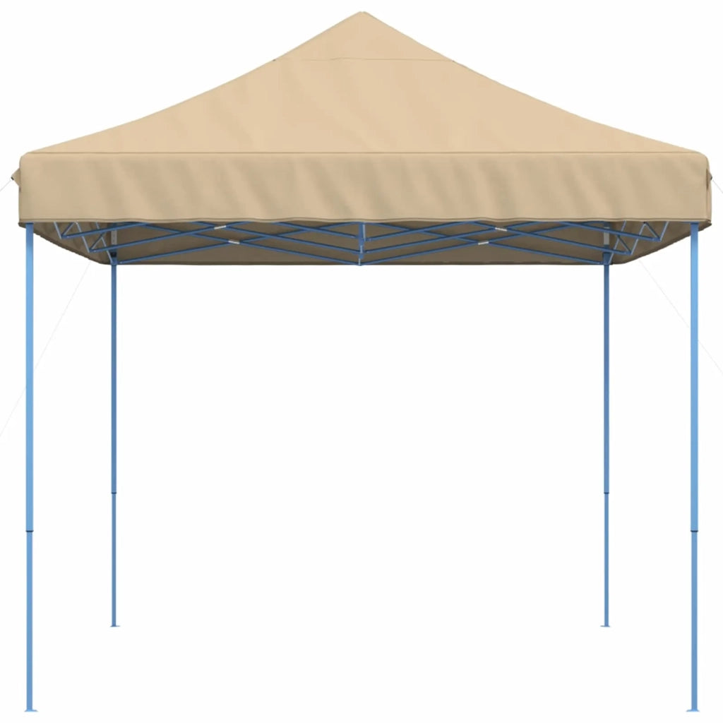 Tenda da Festa Pieghevole Pop-Up - Gazebo Beige 440x292x315 cm