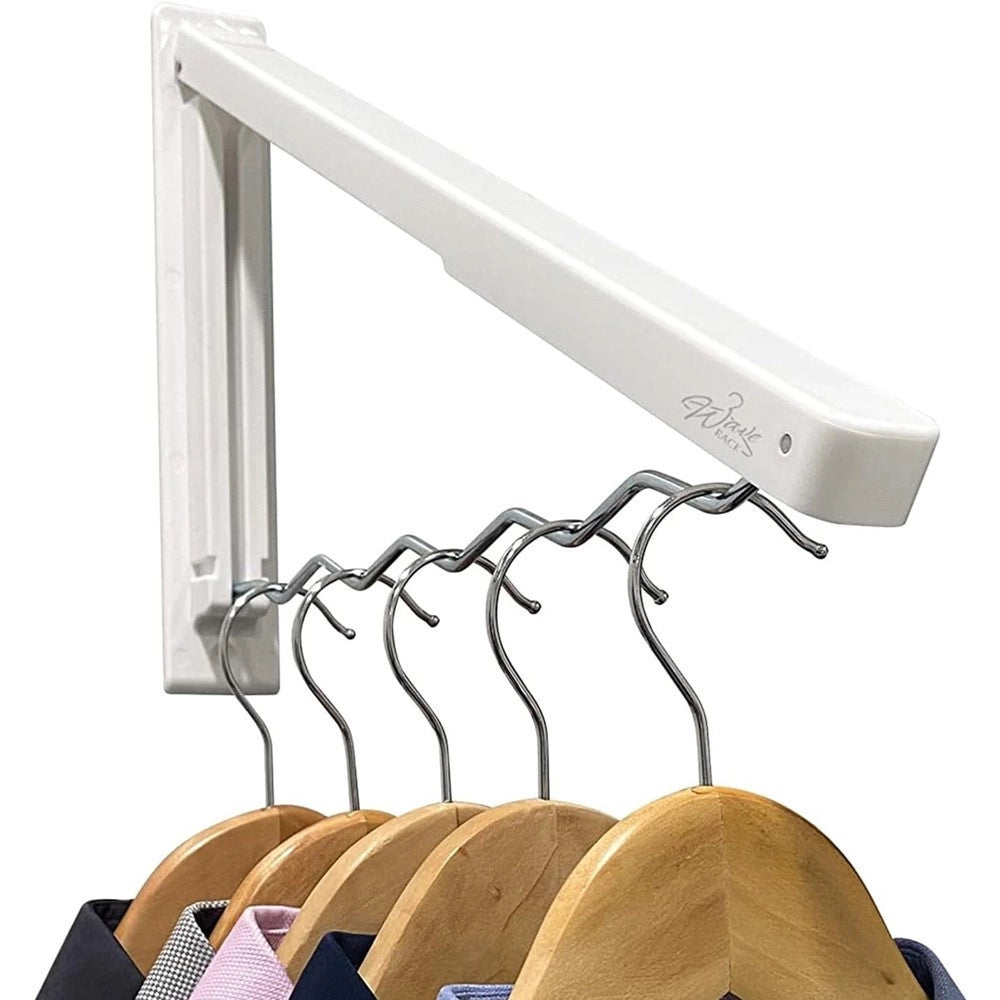 Trade Shop - Stendibiancheria Appendiabiti Pieghevole Design Ondulato Salvaspazio A Parete -