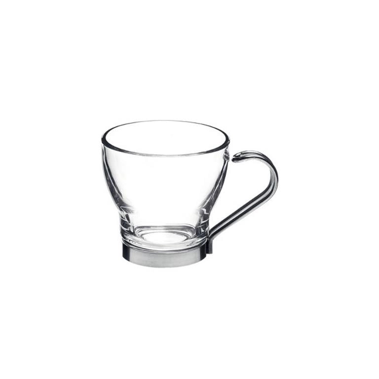 Set 3 Tazzine tazze Bicchieri caffe' in vetro oslo 100 cc bormioli