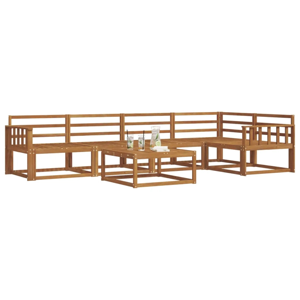 Set di divani da esterno 6 pcs Naturale