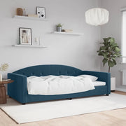 Letto da Giorno Blu 100x200 cm in Velluto 354142