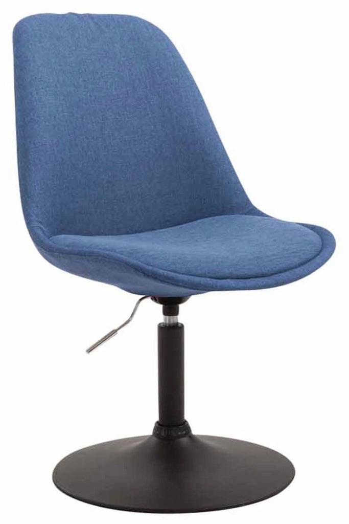 Set di 4 sedie da pranzo in tessuto Maverick blu,nero