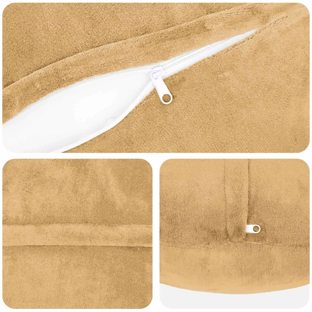 Federa 2 pcs HEERLEN Tortora Ø 30 cm Flanella 922139