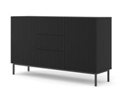 MOBILE RAVENNA B MOBILE IN MDF RIVESTITO IN FOGLIO 2D3S 150 NERO OPACO TELAIO NERO