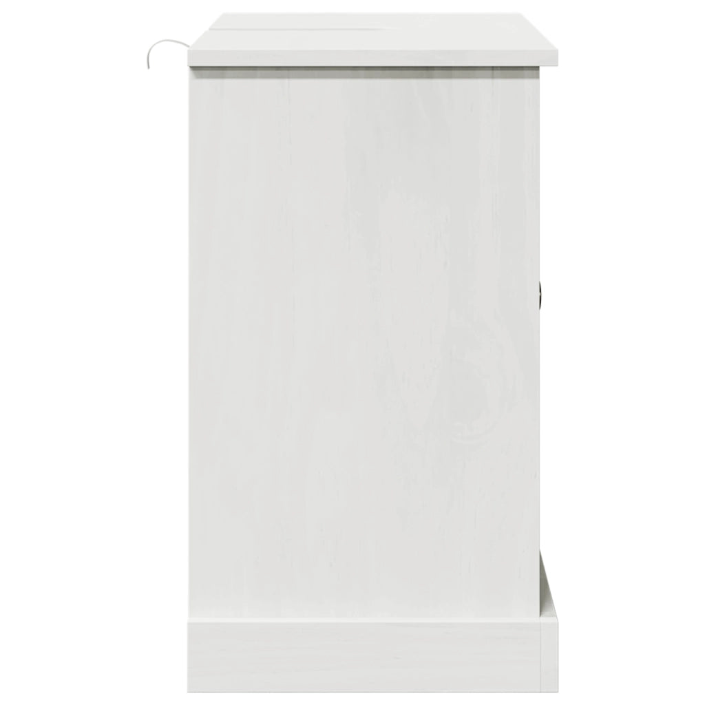 Mobile da Lavabo "VIGO" con Ante 67.5x34x59 cm Legno Massello di Pino
