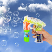Trade Shop - Pistola Spara Bolle Di Sapone Giocattoli Per Bambini Gadget Per Feste A Batteria -