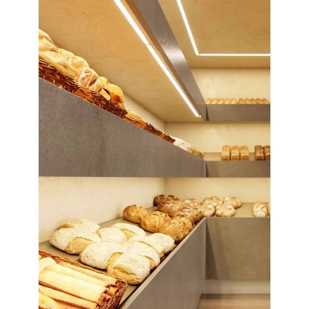 Striscia led per illuminare il banco alimenti del Pane - Bobina da 5m 14,4W/M 80LM/W IP20 2700K