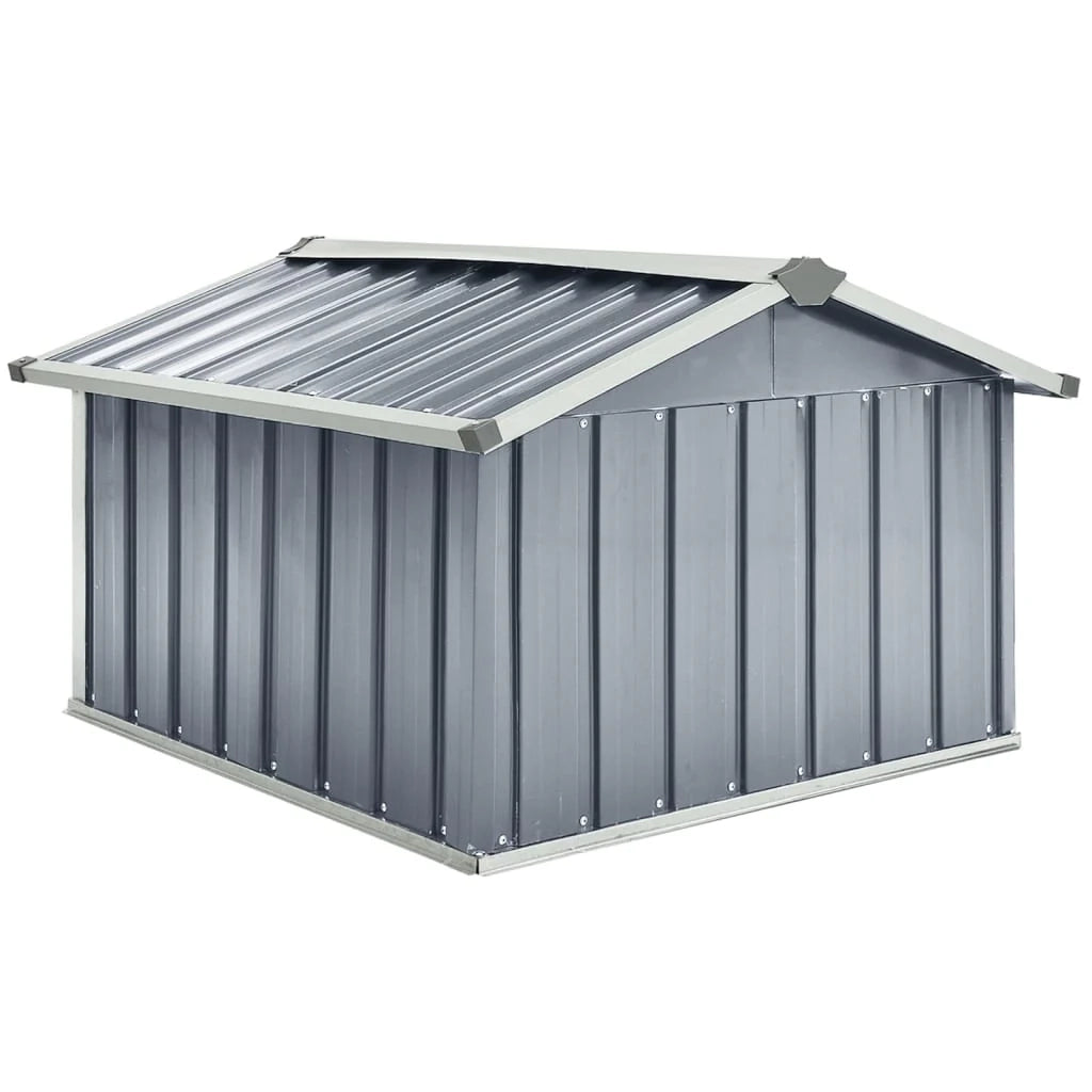 Rifugio per robot da giardino 92 x 97 x 63 cm acciaio zincato grigio 02_0022392