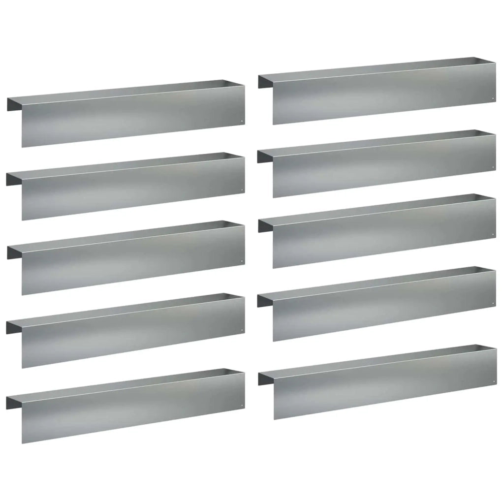 Profilo di copertura per giardino 10 pz 100 x 15 x 15 cm 8012973