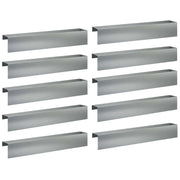 Profilo di copertura per giardino 10 pz 100 x 15 x 15 cm 8012973